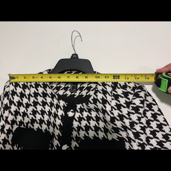 NWOT Houndstooth Blazer Large - Picture 6 of 9
